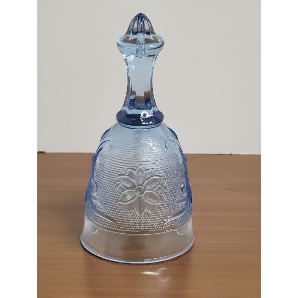 Vintage Tiara Glass Indiana Sandwich Ice Blue Bell